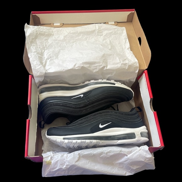 NIKE  AIR MAX 97 921826 001 Black White Men's Running Shoes Size 9.5 - Picture 5 of 6
